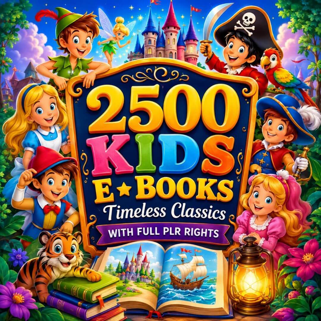 2500+ Timeless Classics Children's eBooks & Stories with Resell Rights