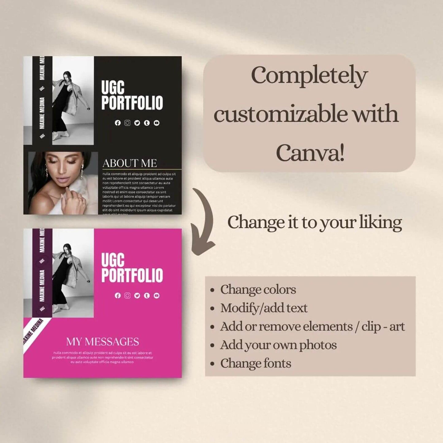 40 PLR Canva Website Template Bundle