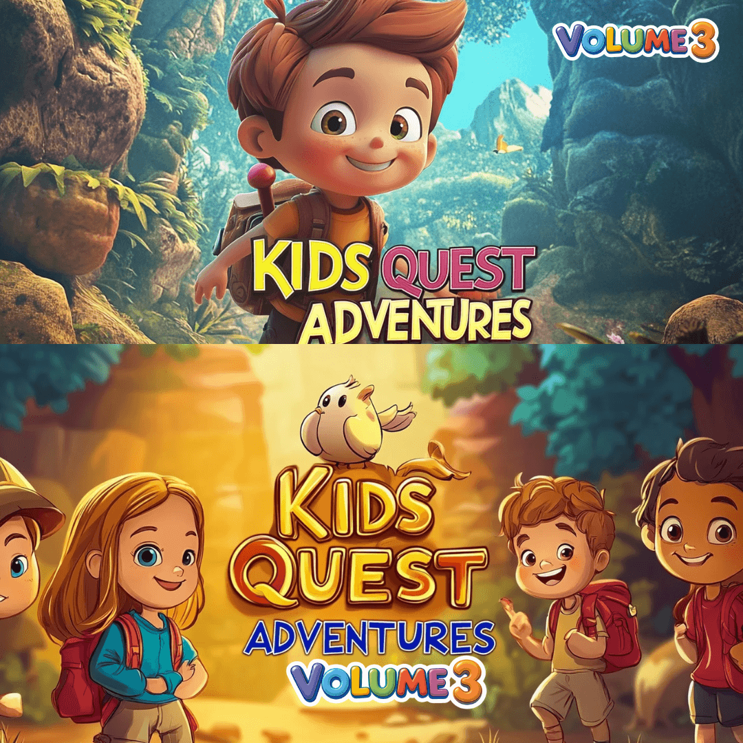 Entire KidsQuest Adventure Video Stories | Volume 1-3| 1,800 Image Pack, 220 Children's Animated Videos, Unrestricted Resell Rights & Step-by-Step Tutorials