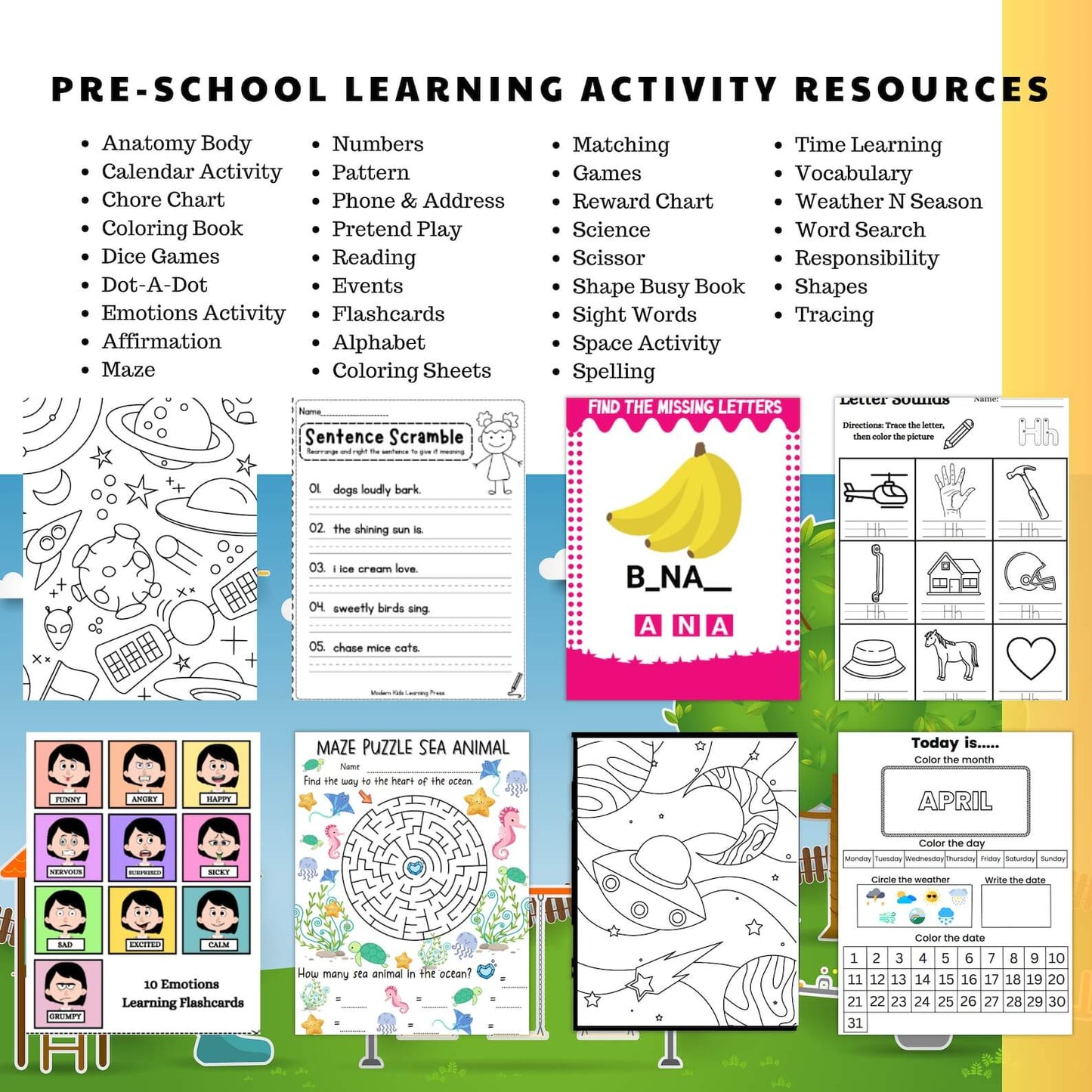 15,000 Pages Educational Resources for Children With Resell Rights