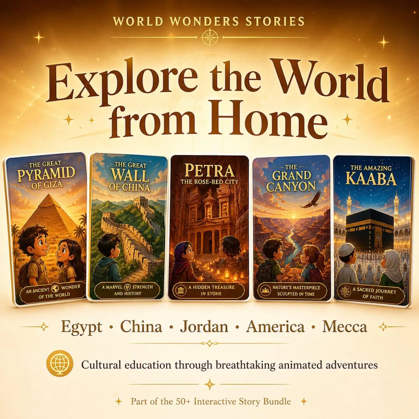 50+ Interactive Kids Storybooks Bundle with Resell Rights |Animated & Voice-Narrated | Science, Nature, Health, Animals & Educational Learning Activities