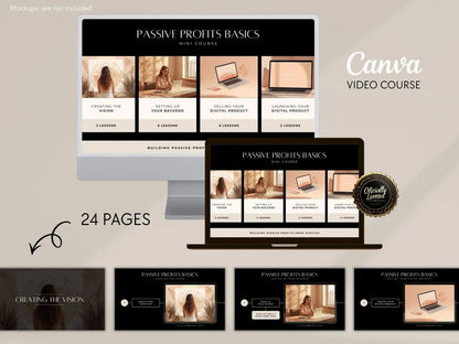 12 Ready-Made Video Courses with Resell Rights+ 17 Canva Templates
