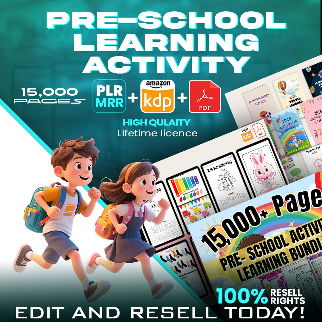 15,000 Pages Educational Resources for Children With Resell Rights
