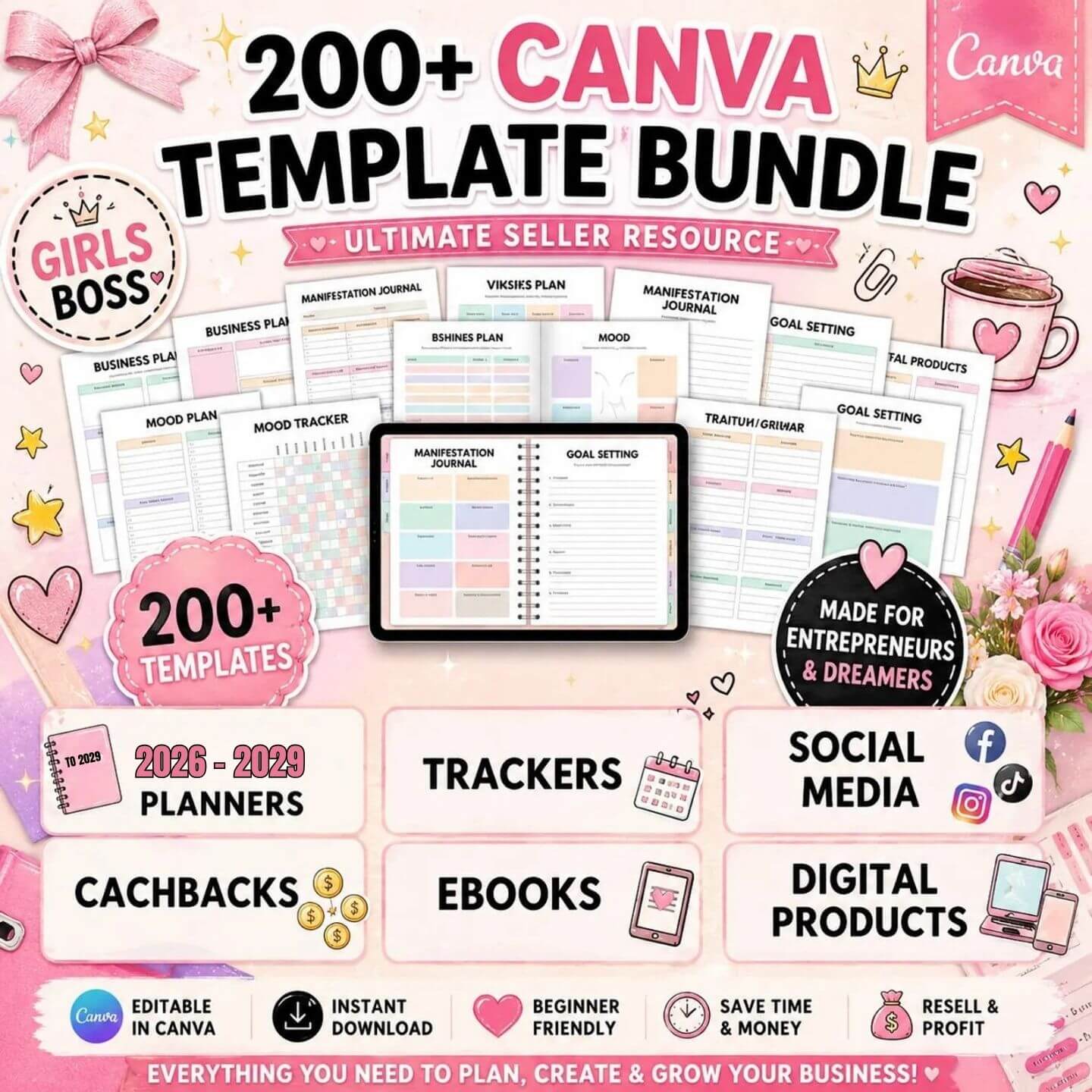 200+ Templates Bundle with Resell Rights (PLR + MRR)