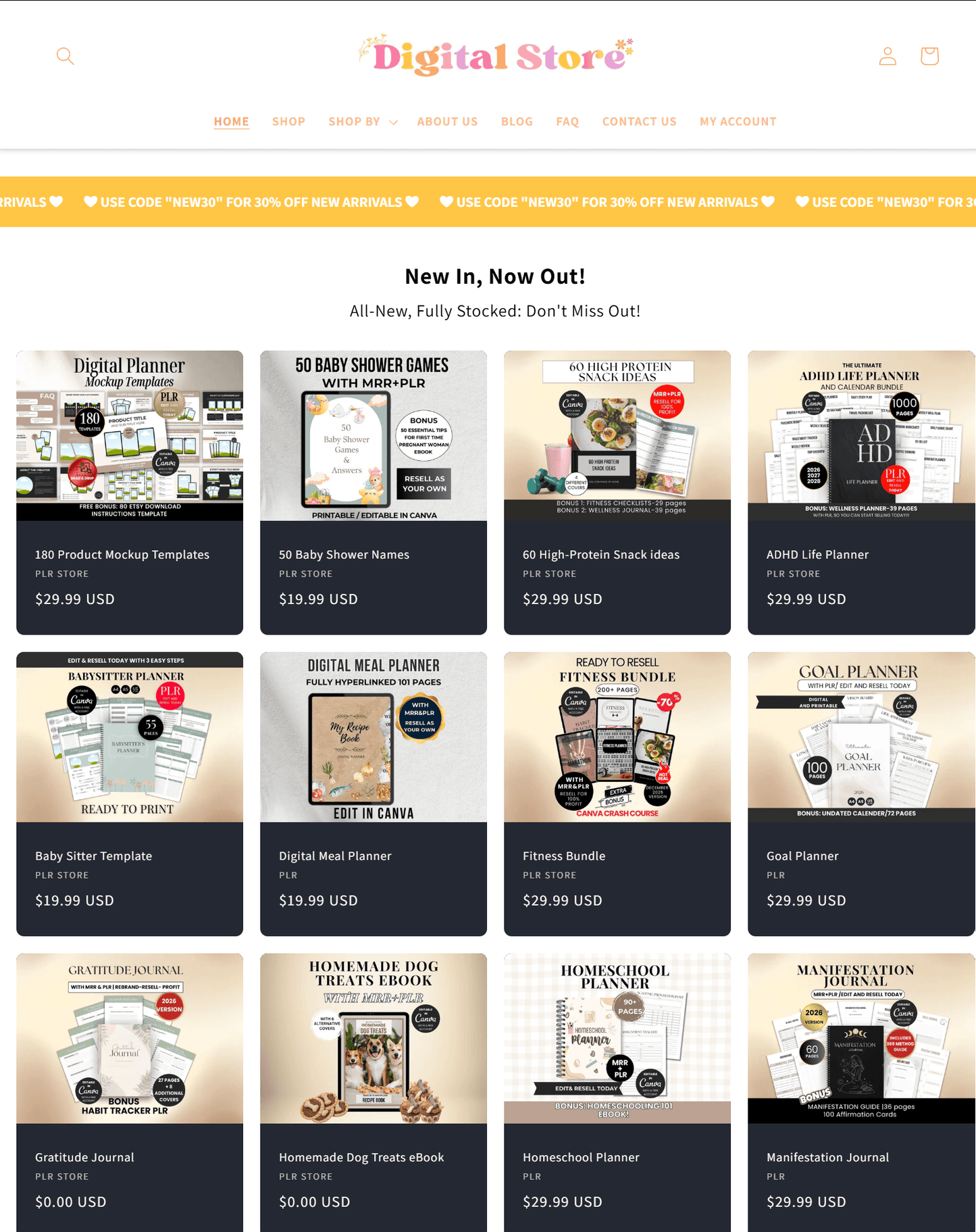 DFY Shopify Peach Store