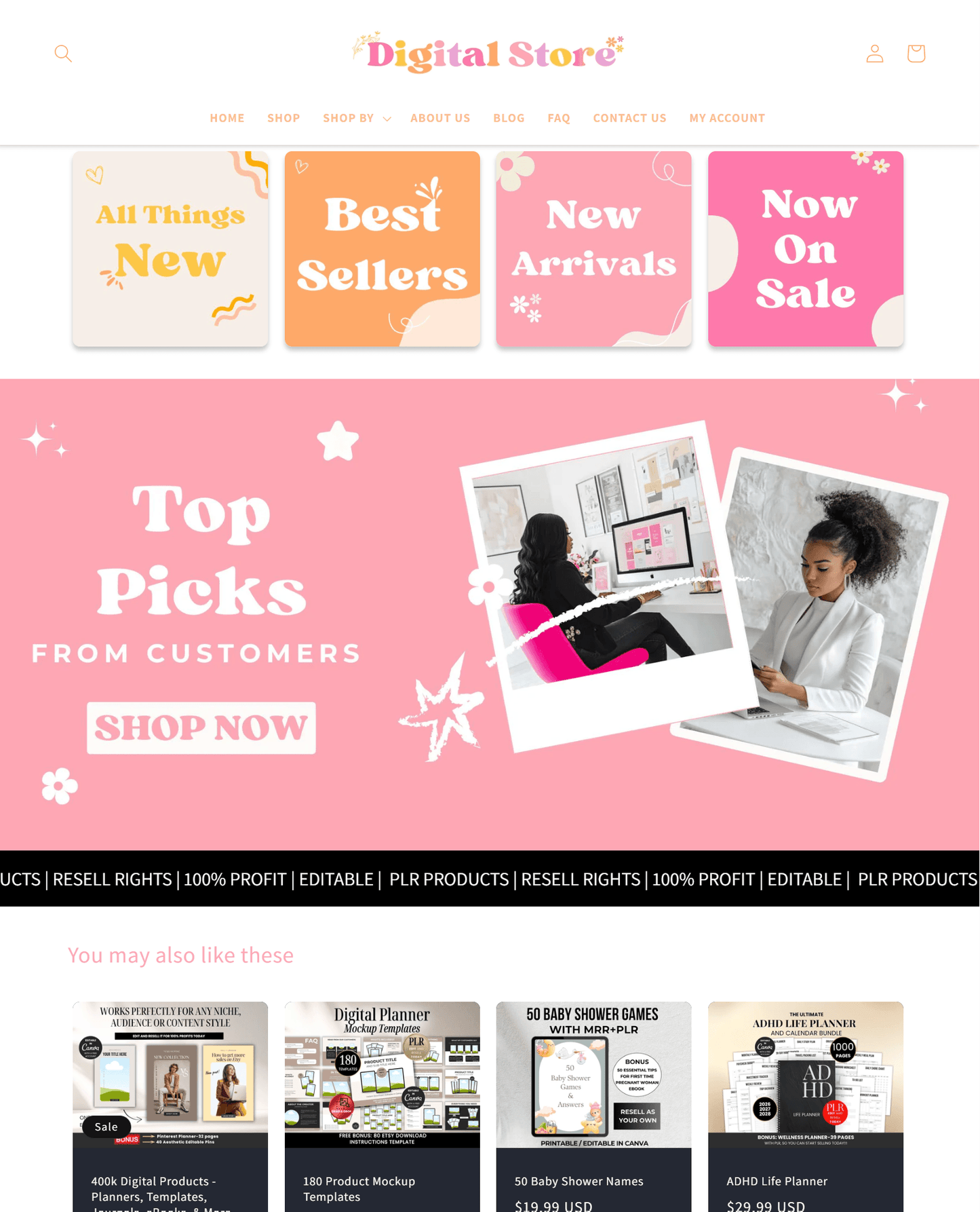 DFY Shopify Peach Store