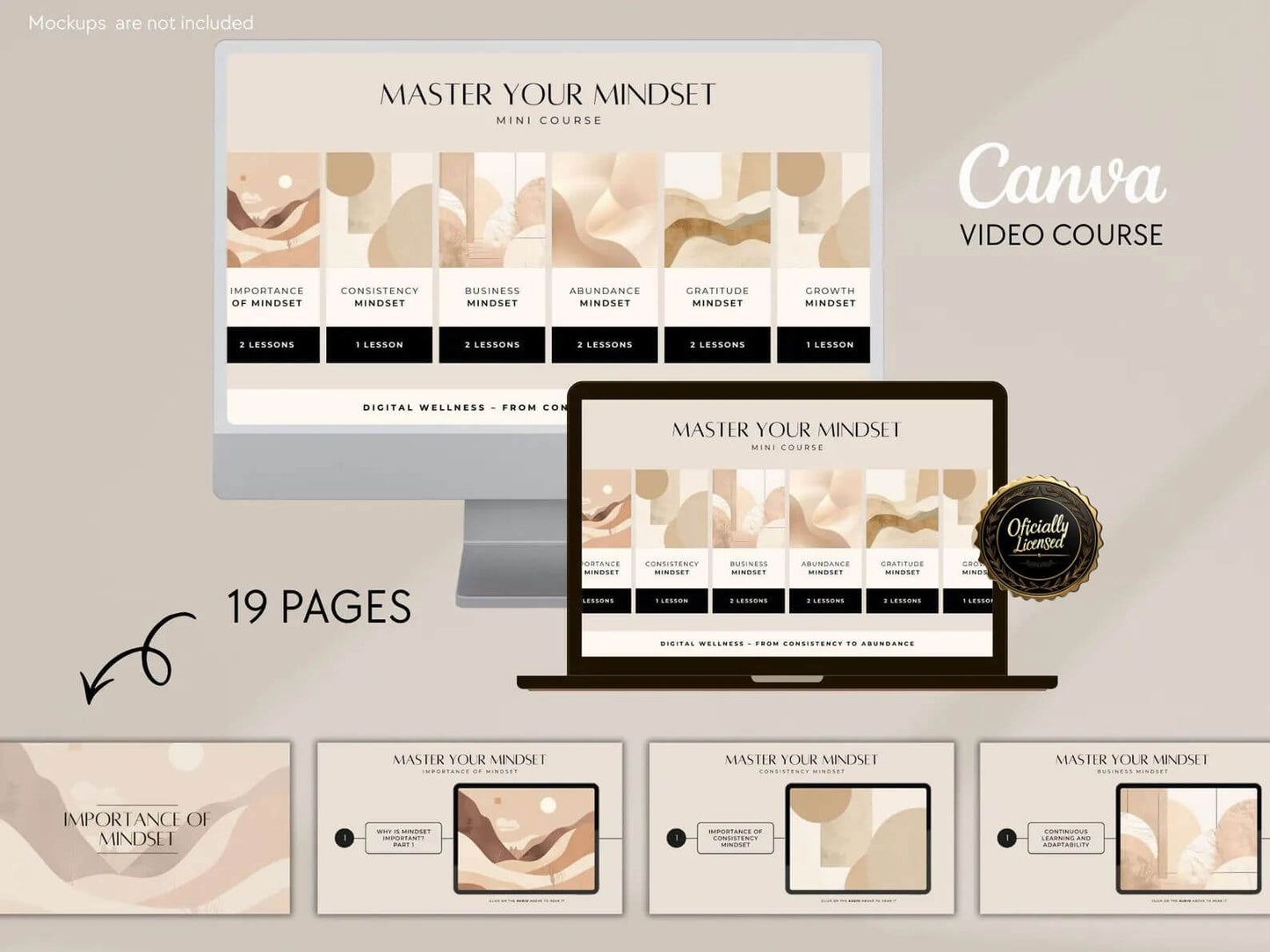 12 Ready-Made Video Courses with Resell Rights+ 17 Canva Templates