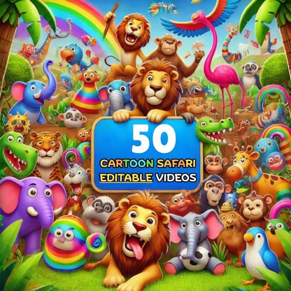 Cartoon Safari: 400+ Kids Stories & 50+ Animated Videos | Volume 1