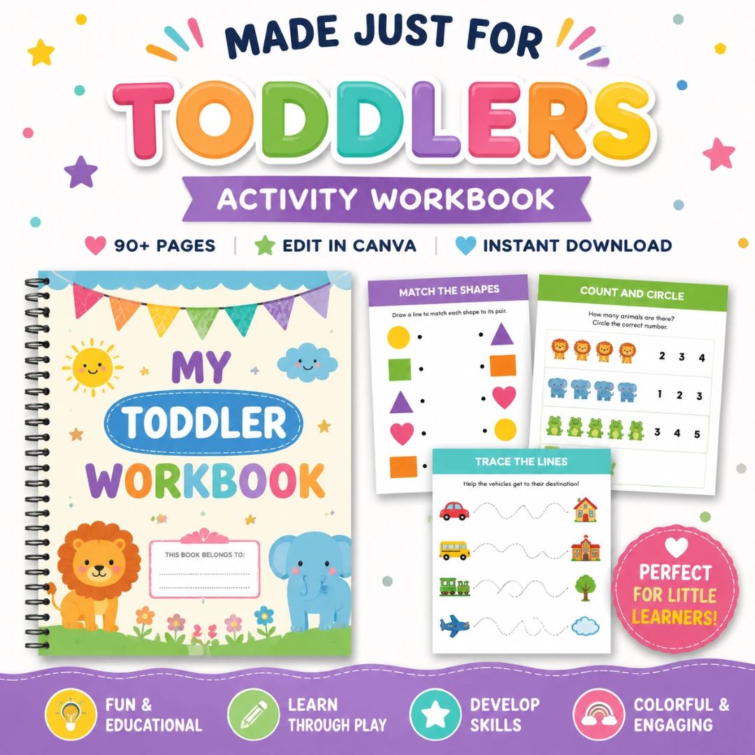 Toddler PLR Workbook Bundle With Resell Rights