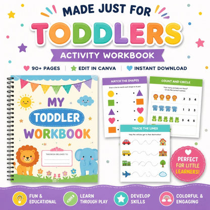 Toddler PLR Workbook Bundle With Resell Rights