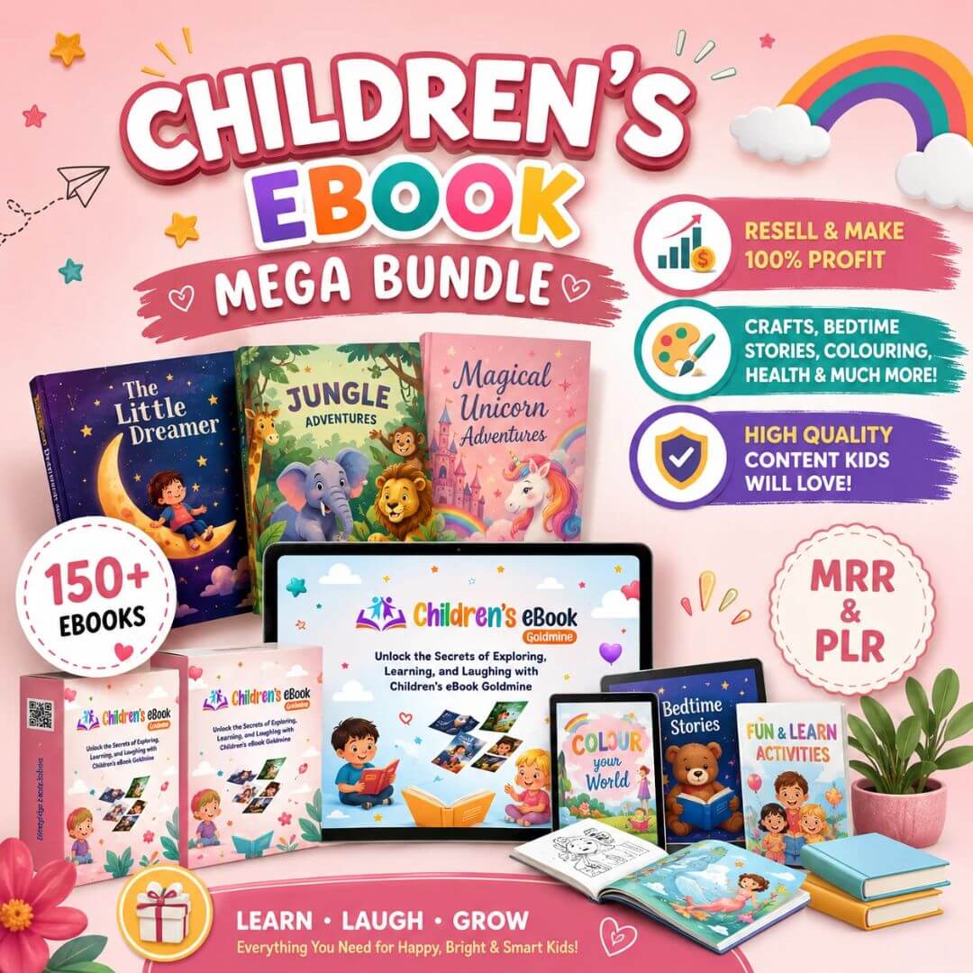 150 PLR Children's Books Goldmine + Bonuses