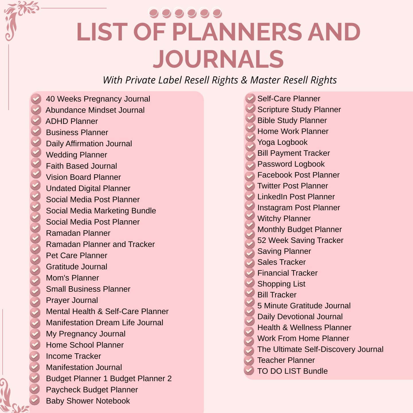 850 Pages PLR Planners, Journals & Templates with Resell Rights -  Editable & Printable