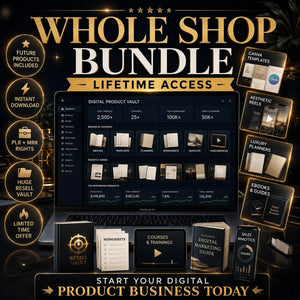 ENTIRE STORE ACCESS: Lifetime Access to Everything! Including DFY Stores, Websites, Courses & Thousands of PLR Products