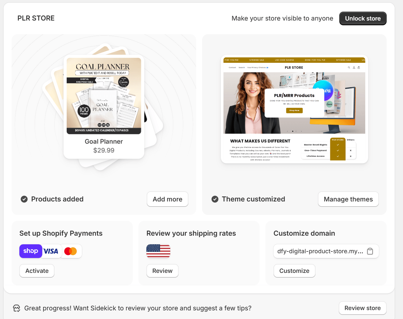 DFY Shopify Peach Store