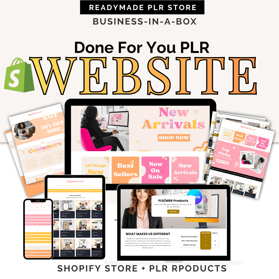 DFY Shopify Peach Store