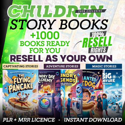 2500+ Timeless Classics Children's eBooks & Stories with Resell Rights