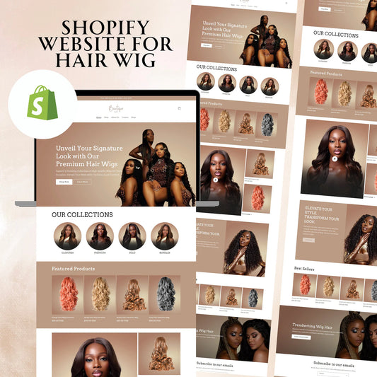 Shopify Wig Business Website Template