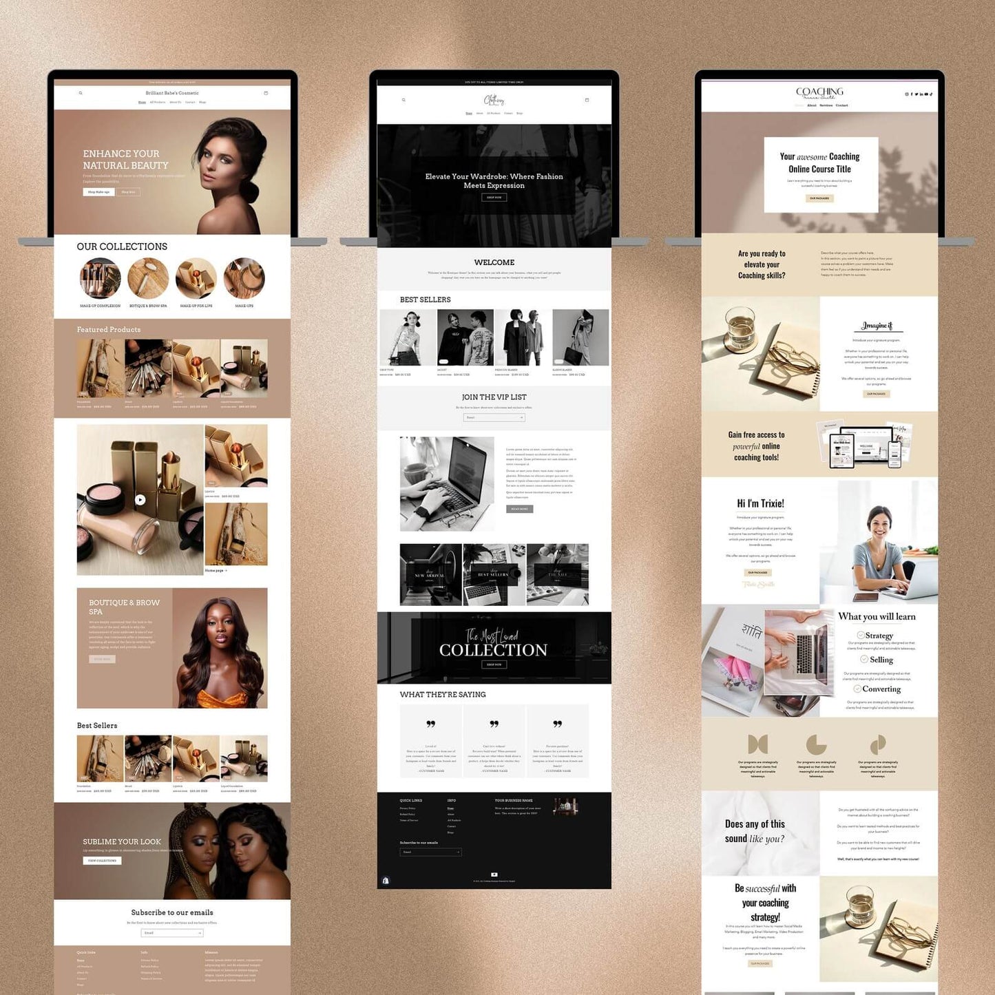 16 PLR Website Templates with Resell Rights