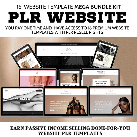 16 Website Templates – Ready-to-Sell Digital Business Kit