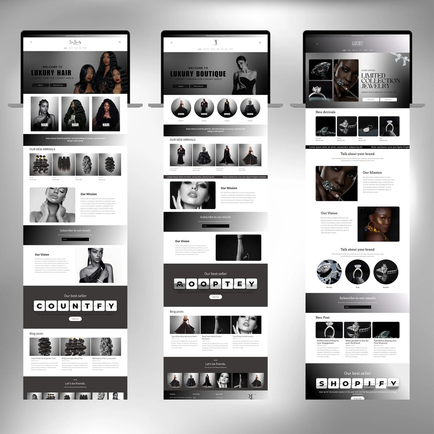 25 PLR Shopify Website Templates | PLR + MRR Included