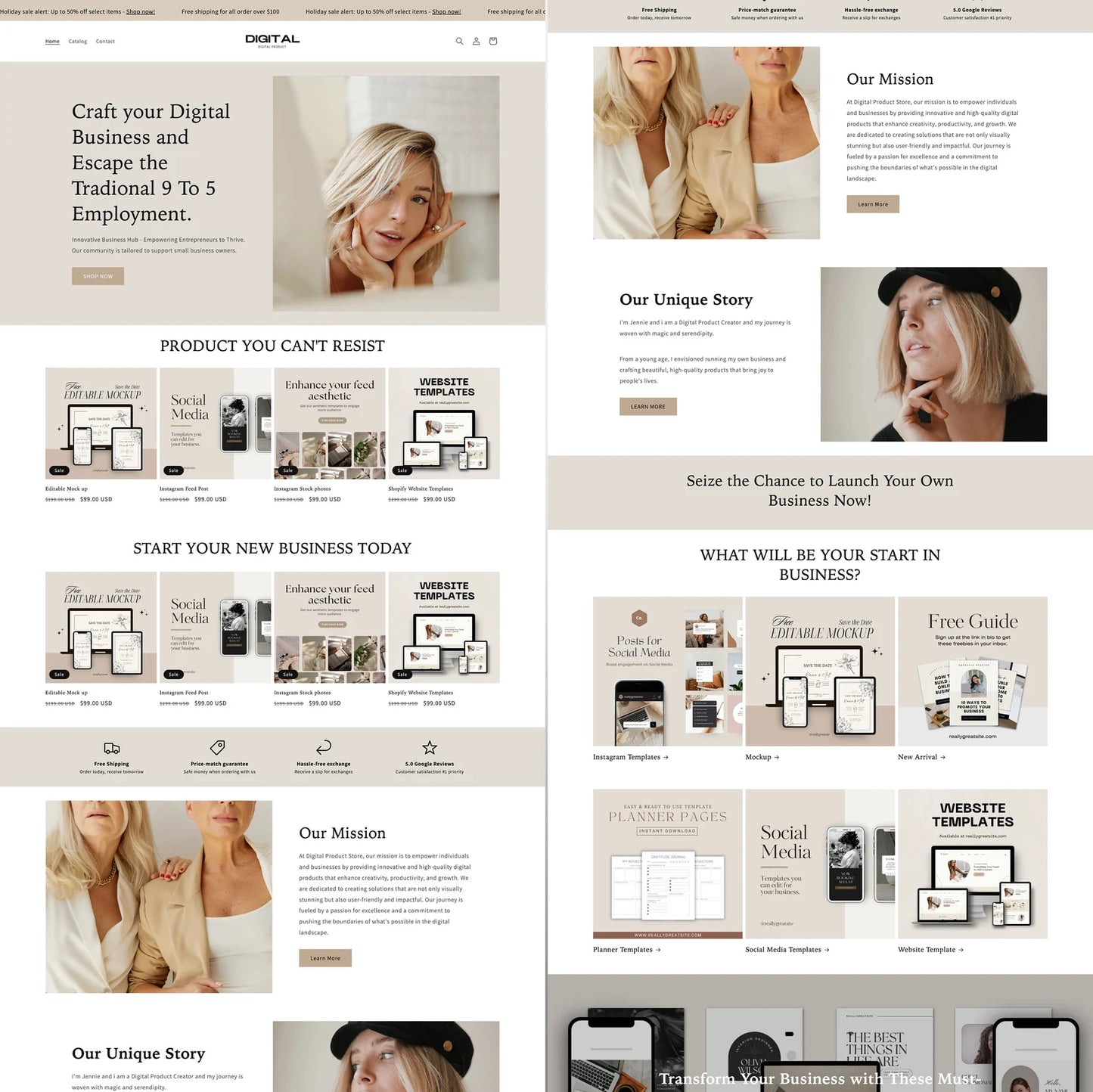 Digital Products eCommerce Shopify Website Template – Shopify 2.0