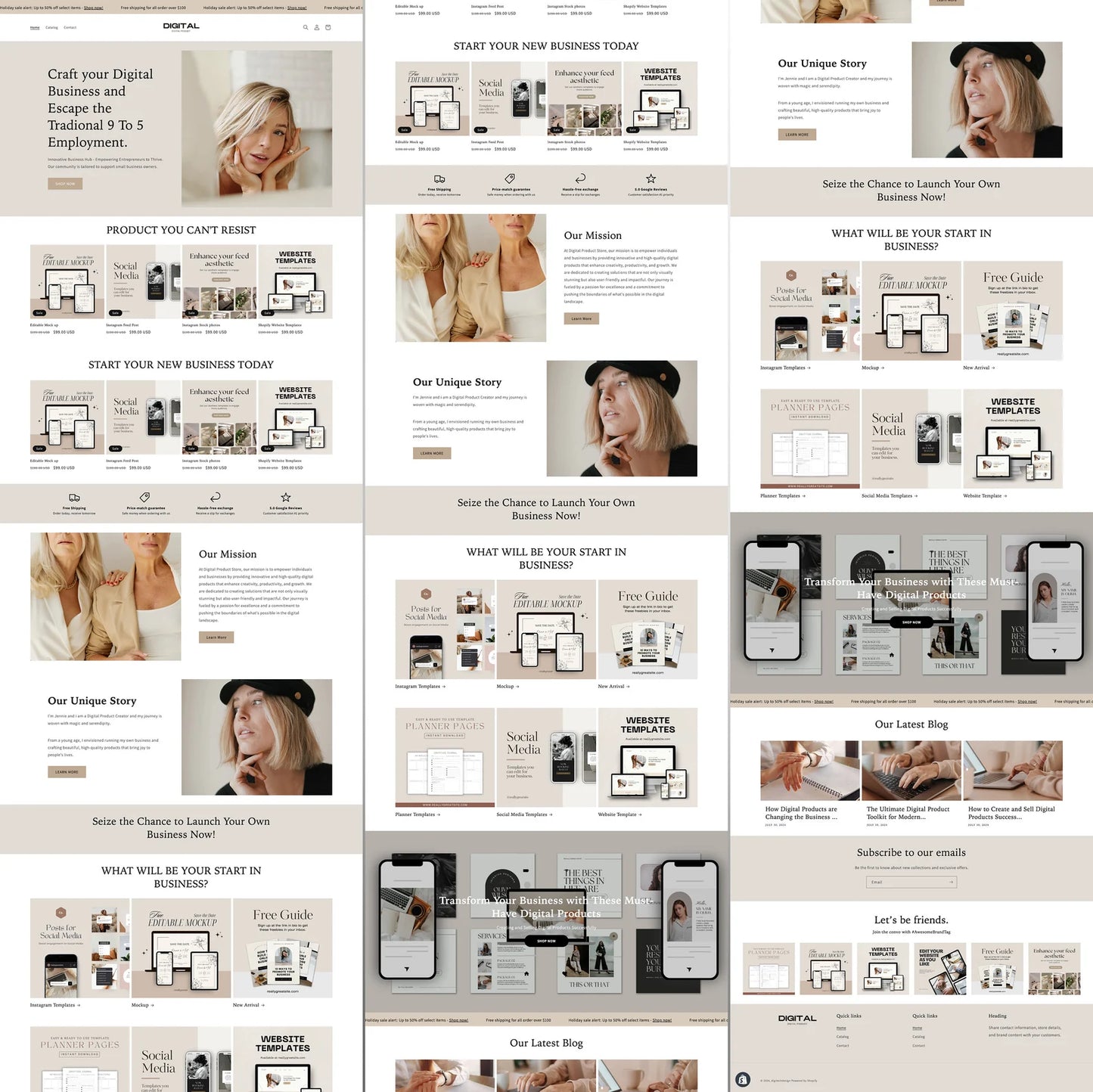 Digital Products eCommerce Shopify Website Template – Shopify 2.0