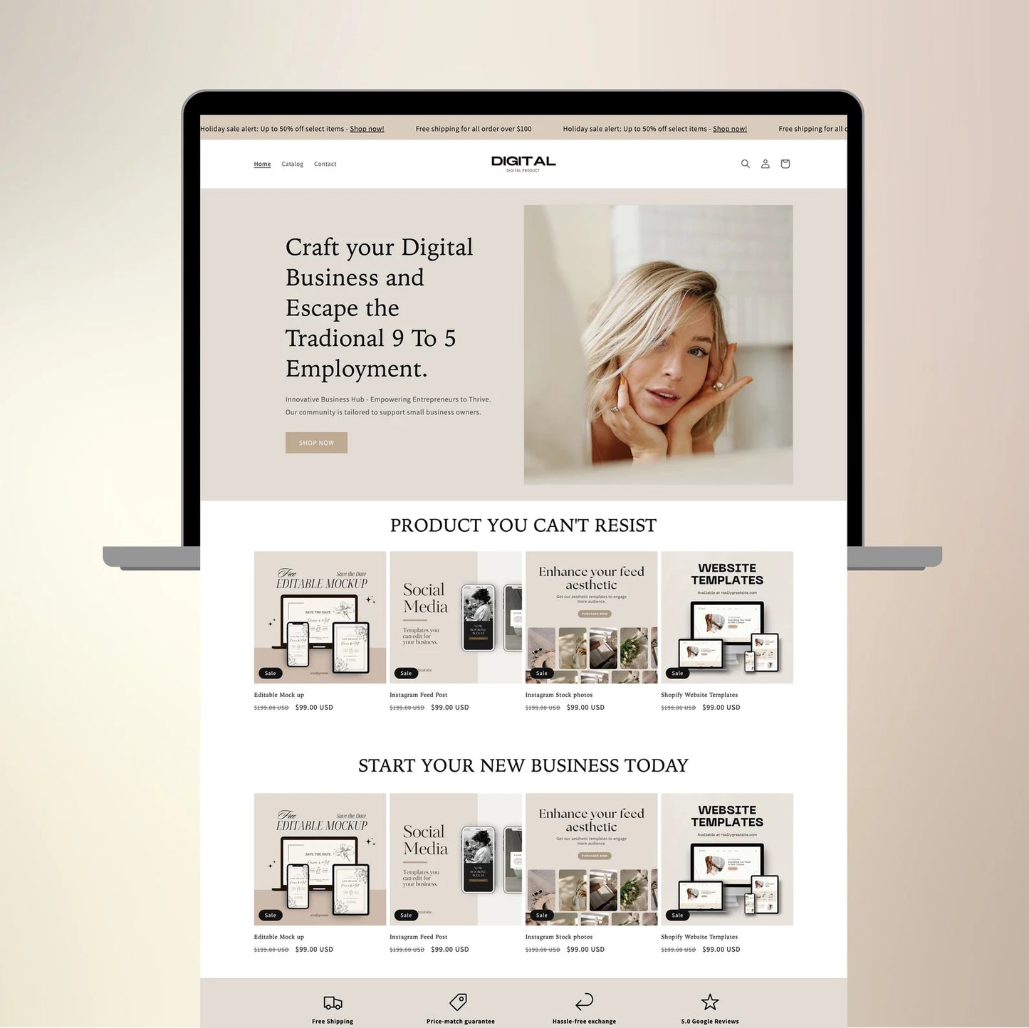 Digital Products eCommerce Shopify Website Template – Shopify 2.0