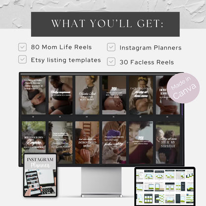 80 Melanin Mompreneur Reels Bundle with Master Resell Rights
