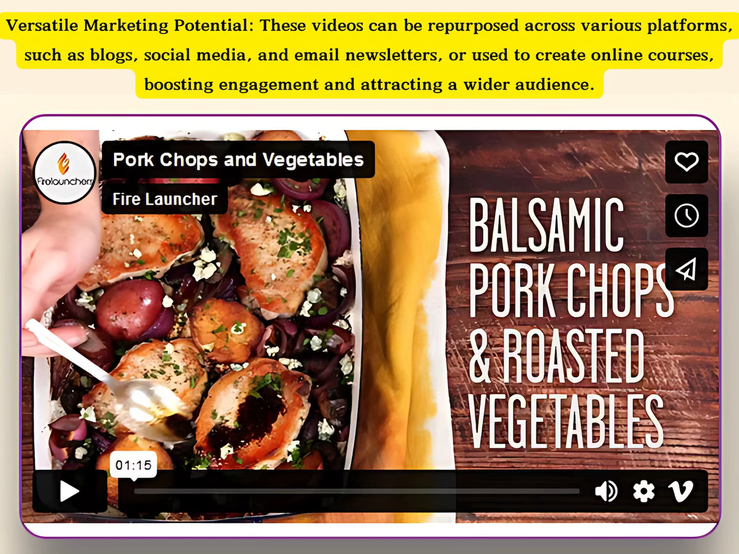 200 HD Videos + 50 Recipe eBooks + 800 Articles | PLR Resell & Monetization Pack
