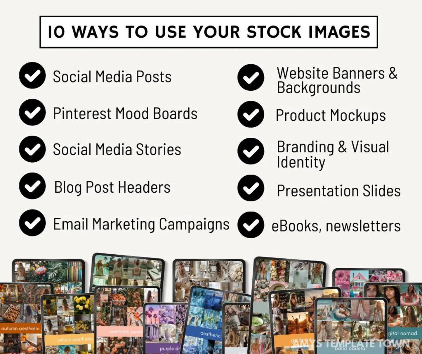 1600+ Stock Images Mega Bundle | 15 Aesthetic Collections + Bonuses (MRR & PLR)