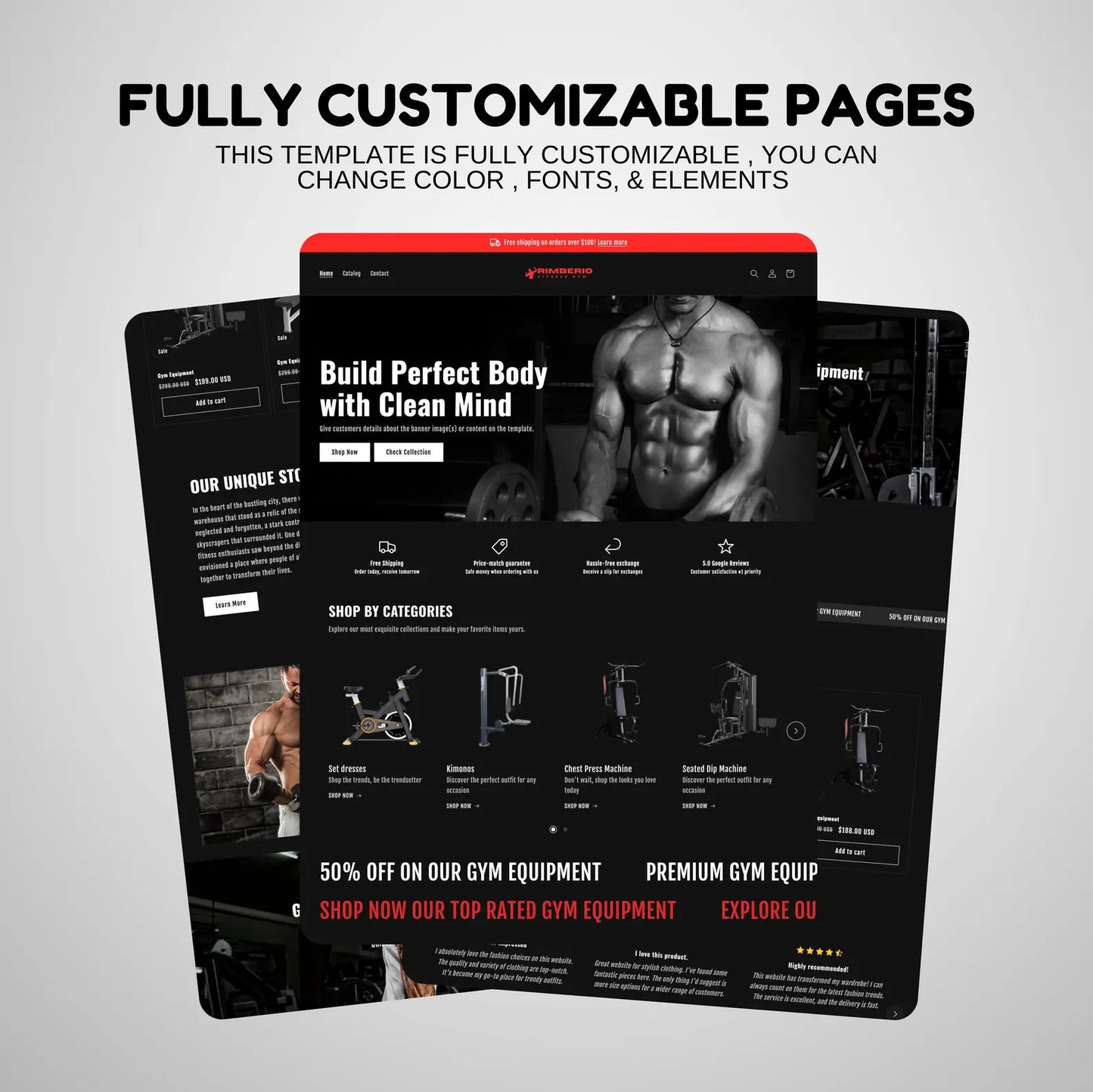 Shopify Aero Fitness Website Template Kit