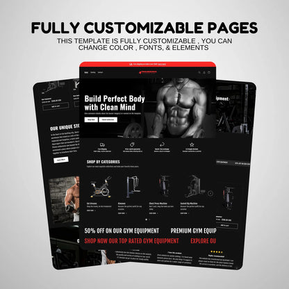 Shopify Aero Fitness Website Template Kit