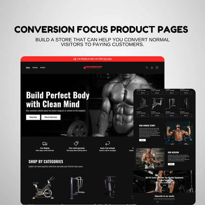 Shopify Aero Fitness Website Template Kit