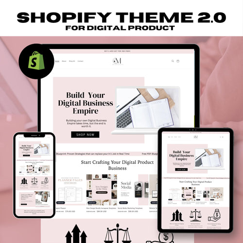 Boho-Style Digital Product Shopify Store Template
