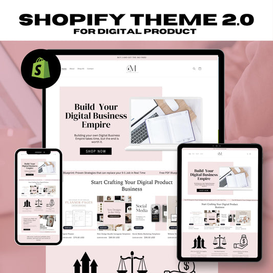 Boho-Style Digital Product Shopify Store Template