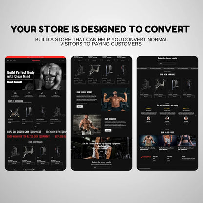 Shopify Aero Fitness Website Template Kit