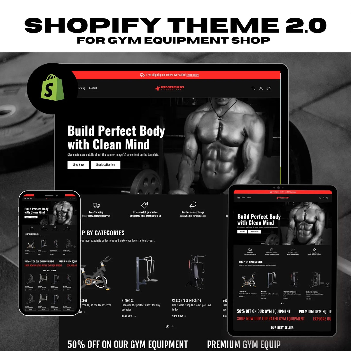 Shopify Aero Fitness Website Template Kit