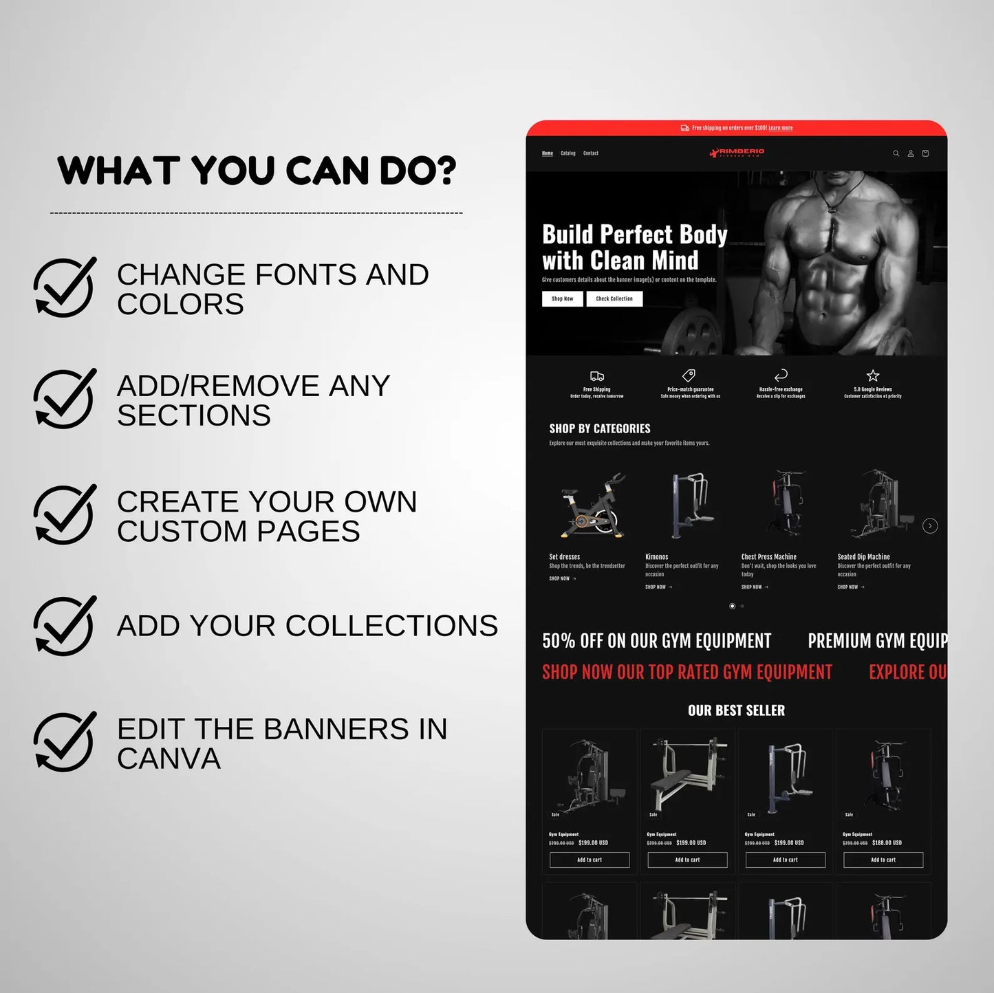 Shopify Aero Fitness Website Template Kit
