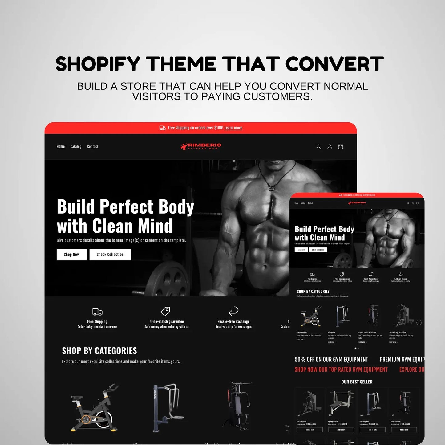 Shopify Aero Fitness Website Template Kit