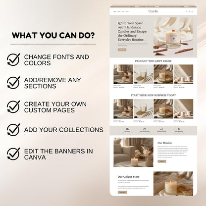 Candle Shopify Website Template