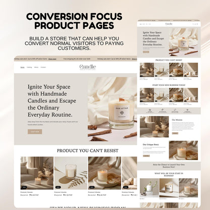 Candle Shopify Website Template