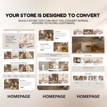Candle Shopify Website Template