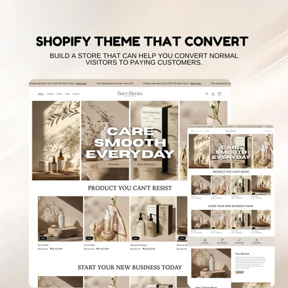 Skincare Shopify Store Template