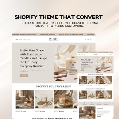 Candle Shopify Website Template