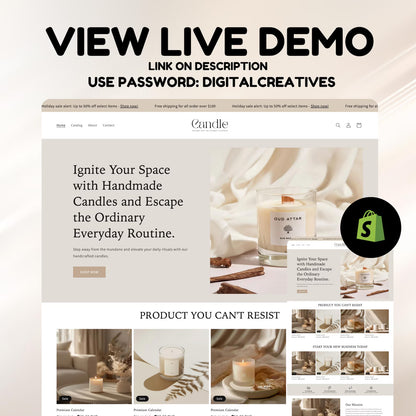 Candle Shopify Website Template
