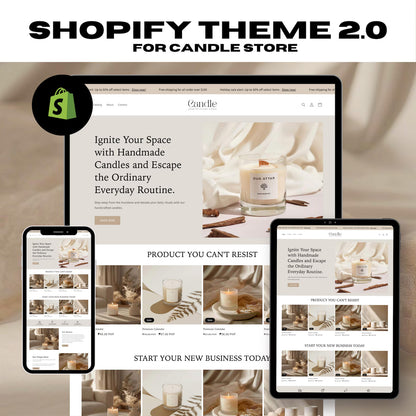 Candle Shopify Website Template