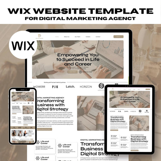 Wix Digital Marketing Agency Website Template