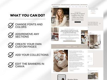 Showit Jennie Coaching Website Template