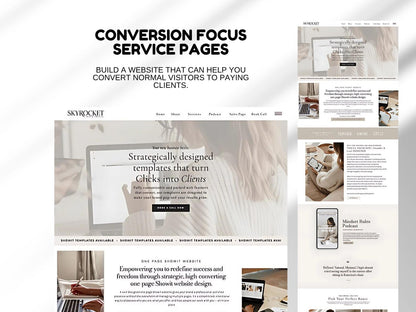 Showit Rose Website Template for Coaches