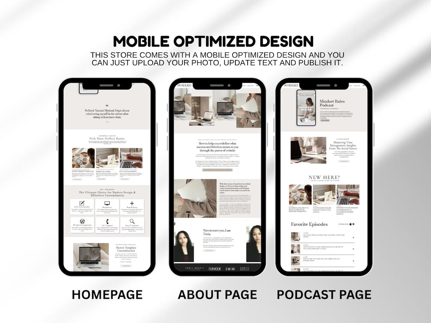 Showit Jennie Coaching Website Template